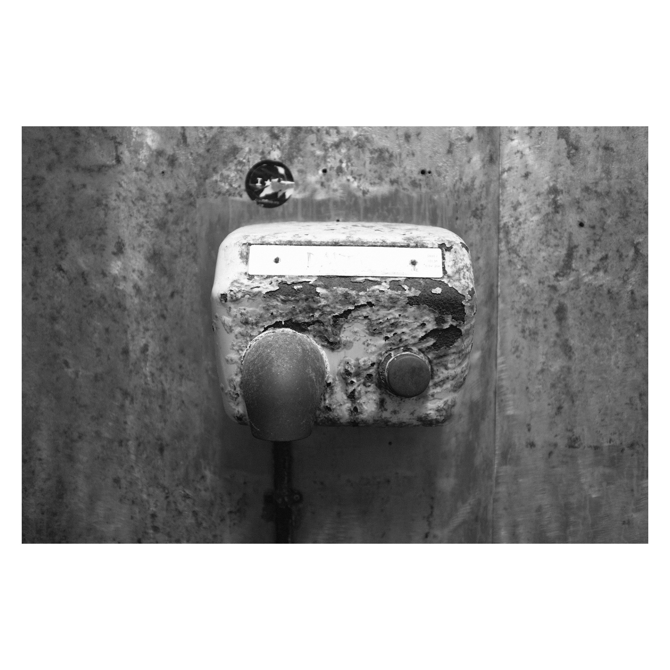 An electric hand dryer in New Orleans, Louisiana